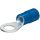 Końcówka oczkowa izolowana, niebieska