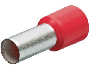 Tulejka kablowa 10x22 z kołnierzem czerwona 100szt