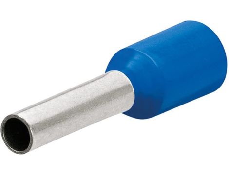 Tulejka kablowa 2,5x16 z kołnierzem niebieska 200s