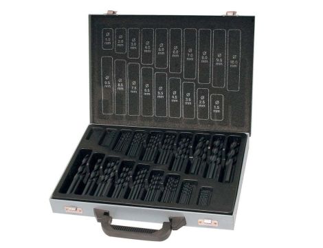 ZESTAW WIERTEŁ HSS 1-10MM (170) /KRAFTWERK/