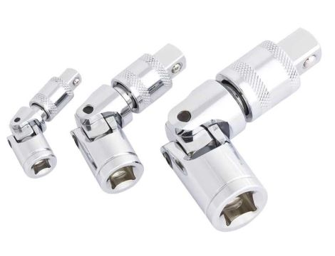 ZESTAW PRZEGUBÓW Z ZABEZPIECZENIEM 1/4"+3/8"+1/2"