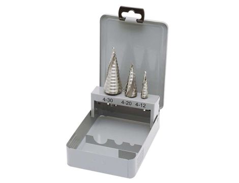 ZESTAW WIERTEŁ STOPNIOWYCH HSS-E 4-30MM (3)