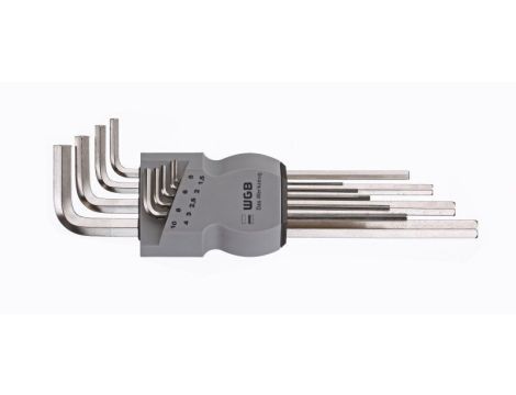 ZESTAW KLUCZY TRZPIENIOWYCH 1.5-10 NIKIEL /WGB/