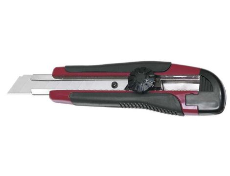 NÓŻ ERGOKRAFT NA OSTRZA ŁAMANE 18MM POKRĘTŁO