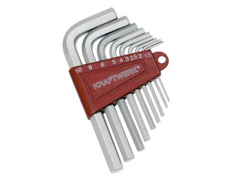 ZESTAW KLUCZY IMBUSOWYCH KRÓTKICH 1,5-10 MM