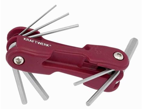 ZESTAW KLUCZY TRZPIENIOWYCH HEX SKŁADANY 1.5-8 (8)