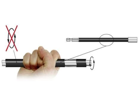PRZEDŁUŻACZ 1/4" E6.3 450MM /KRAFTWERK/ - 2