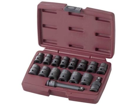 ZESTAW NASADEK MASZYNOWYCH 1/2" 10-24MM (16)