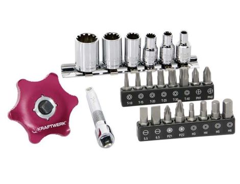 ZESTAW BITÓW I NASADEK COMBI 1/4" (24) /KRAFTWERK/
