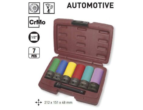 ZESTAW NASADEK 1/2" DO FELG ALU (7) /KRAFTWERK/