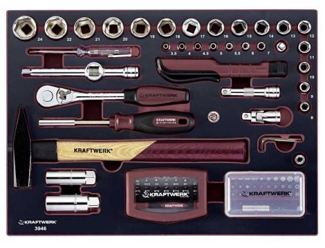 WALIZKA Z ASORTYMENTEM 151 NARZĘDZI PRO LINE - 5