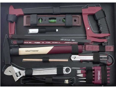 WALIZKA Z ASORTYMENTEM 264 NARZĘDZI PRO LINE - 2