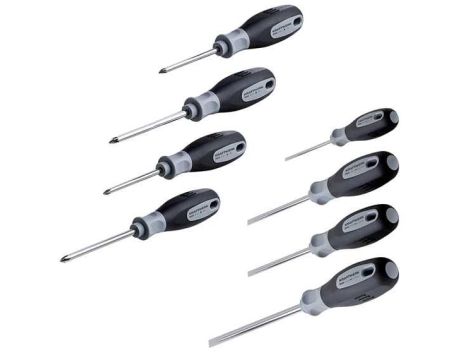 ZESTAW WKRĘTAKÓW PŁ+PH+PZ INOX (8) /KRAFTWERK/