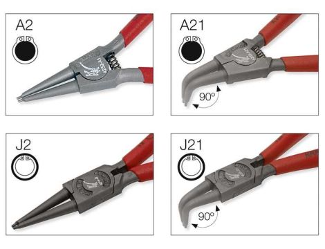 ZESTAW SZCZYPIEC DO PIERŚCIENI A2-A21-J2-J21