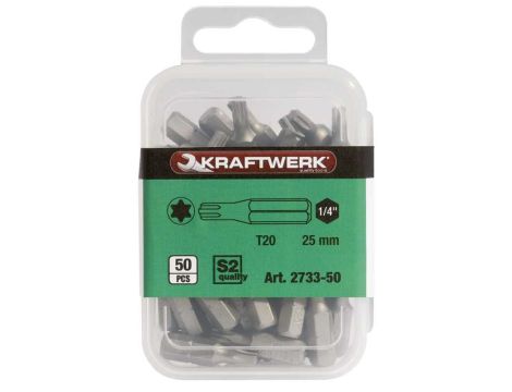 BIT STANDARD 1/4" TX15X25MM 50SZT /KRAFTWERK/