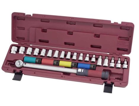 KLUCZ DYNAMOMETRYCZNY 1/2" 40-200Nm + OSPRZĘT (23)