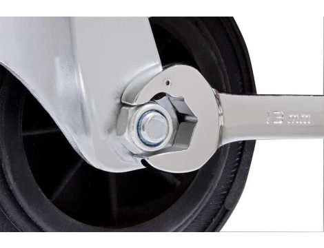 KLUCZ PŁASKO-OCZKOWY Z PODWÓJNĄ GRZECHOTKĄ 11 mm - 3