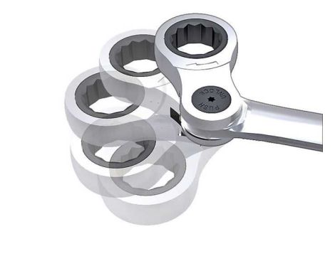 KLUCZ PŁASKO-ZAPADKOWY ANGLE CLICKRAFT 11MM - 2