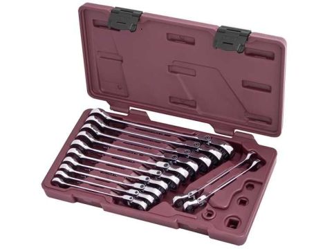 ZESTAW KLUCZY PŁASKO-ZAPADKOWYCH FLEX 8-19 (12)