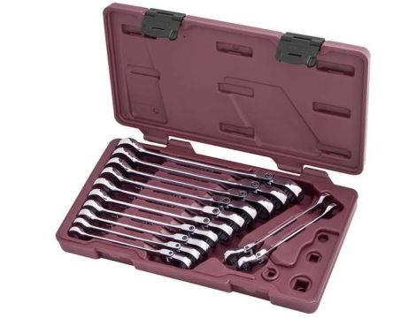 ZESTAW KLUCZY PŁASKO-ZAPADKOWYCH ODGIĘTYCH (12) - 2