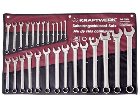 ZESTAW KLUCZY PŁASKO-OCZKOWYCH W ETUI 5.5-32 (26)