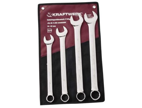 ZESTAW KLUCZY PŁASKO-OCZKOWYCH 24-32 W ETUI (4)