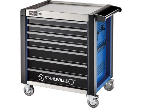 STAHLWILLE - TTS 98/7 B PRO Wózki warsztatowe 98/7 PRO 7 Szuflada 651 x 1001 x 1020 mm  niebieski, RAL 2703035 - 81200170