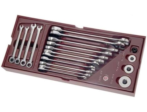 ZESTAW KLUCZY PŁASKO-ZAPADKOWYCH COMPLETO (19)