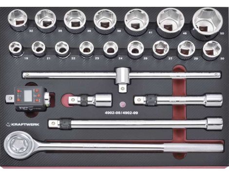 ZESTAW NASADEK 3/4" + MIERNIK 4081-341 EVA3 (22)