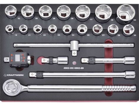 ZESTAW NASADEK 3/4" + MIERNIK 4081-341 EVA3 (22)