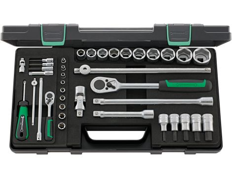 STAHLWILLE - 40/52/27/11 1/4, 1/2 Komplet kluczy nasadowych 40/52/27/11 38 szt. - 96011160