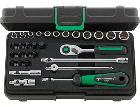 STAHLWILLE - 40/24/6QR 1/4 Komplet kluczy nasadowych 40/24/6QR 30 szt. - 96011182