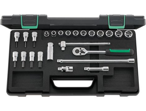 STAHLWILLE - 456/49/19/5 3/8 Komplet kluczy nasadowych 456/49/19/5 24 szt. - 96021236