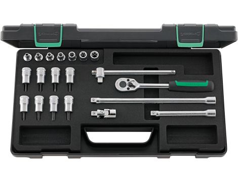 STAHLWILLE - 45TX/49TX/15/5 TORX® 3/8 Komplet kluczy nasadowych TORX 45TX/49TX/15/5 TORX® 20 szt. - 96023703
