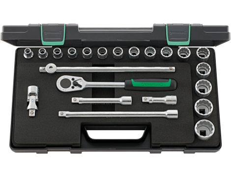 STAHLWILLE - 50/16/6 1/2 Komplet kluczy nasadowych 50/16/6 22 szt. - 96031447