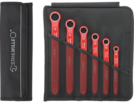 STAHLWILLE - 12161/6 VDE Zestaw kluczy oczkowych jednostronnych VDE 12161/6 VDE 10-22 6 szt. - 96404302