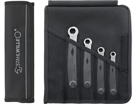 STAHLWILLE - FastRatch 240/4 Zestaw kluczy z grzechotką FastRatch FastRatch 240/4 8-14 4 szt. - 96411003
