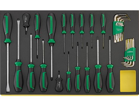 STAHLWILLE - TCS 4622/4650+10760+10766/36 Zestaw wkrętaków DRALL+ TCS 4622/4650+10760+10766/36  35 szt. - 96831196