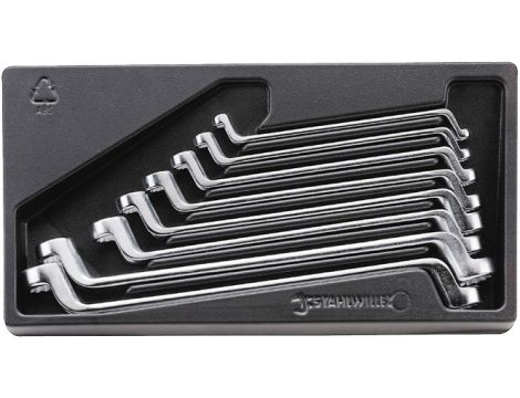STAHLWILLE - ES 20/8,6X7-19X22MM Dwustronny klucz oczkowy 8 szt. - 96838167