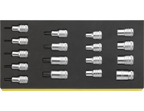 STAHLWILLE - TCS 50TX/54TX/17 TORX®  Wkładka do kluczy nasadowych TCS 50TX/54TX/17 TORX® 17 szt. - 96838763