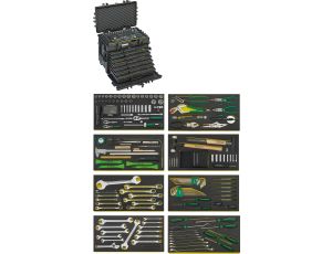 STAHLWILLE - 13221 WT/TS Zestaw AOG do samolotów w wózku narzędziowym 13221 WT/TS  381x581x455mm 206 szt. - 98814915