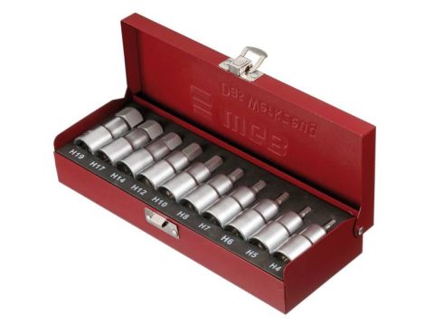 ZESTAW NASADEK TRZPIENIOWYCH 1/2" HEX 4-19 /WGB/