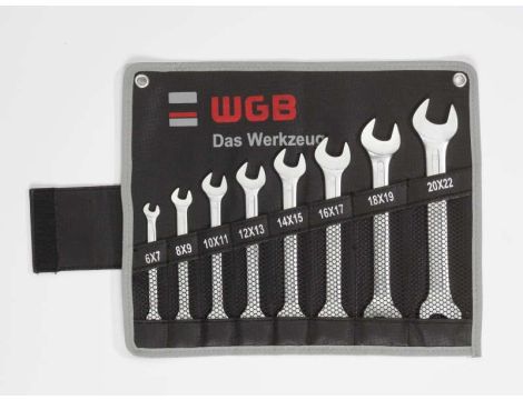 ZESTAW KLUCZY PŁASKICH 6-32 W POKROWCU (12) /WGB/