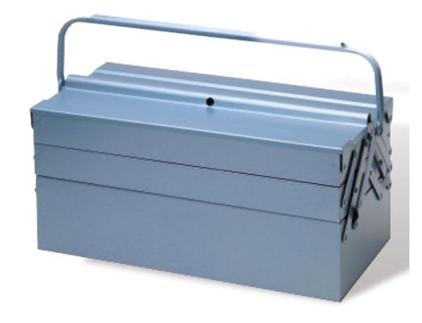 SKRZYNKA NARZĘDZIOWA METAL NIEBIESKA 200X430X200