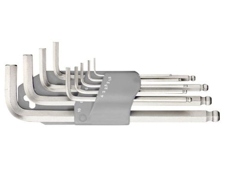 ZESTAW KLUCZY TRZPIENIOWYCH Z KULKĄ HEX 1.5-10