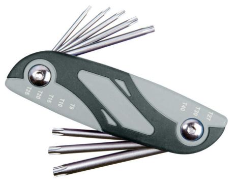 ZESTAW KLUCZY SKŁADANYCH TORX TX9-TX40 (8) BASIC+