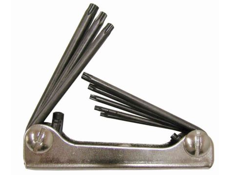 ZESTAW KLUCZY TORX Z OTWOREM TX9-TX40 (8) /WGB/