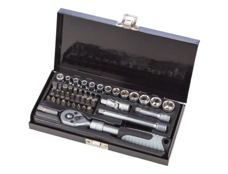 ZESTAW KLUCZY NASADOWYCH 1/4" BASIC+ (45) /WGB/