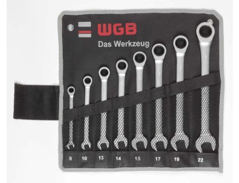 ZESTAW KLUCZY PŁASKO-ZAPADKOWYCH 8-22 (8) /WGB/