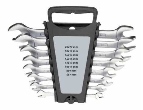 ZESTAW KLUCZY PŁASKICH 6-32 W UCHWYCIE BASIC+ (12)